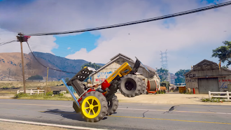 Game screenshot MX Wheelie Tractor Grau hack