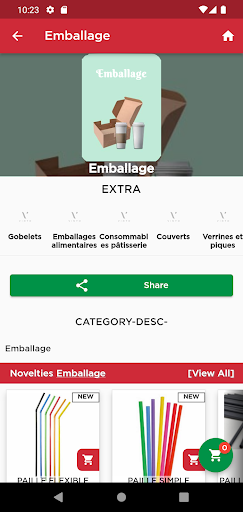 Android application VINTO screenshort
