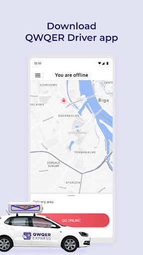 Android application QWQER Partner/Driver screenshort