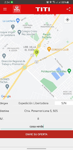 Android application TITI APP: Viaje seguro screenshort