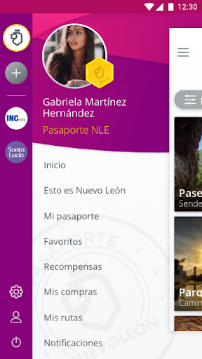 Android application Pasaporte Nuevo León screenshort