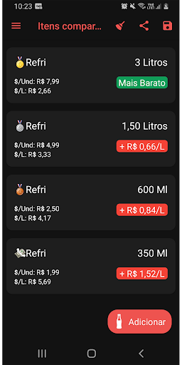 Comparador de Preços Screen 2