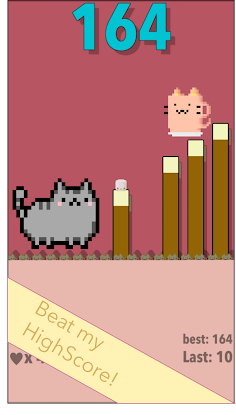 Marshmallow Kawaii Jump - Screenshot 2