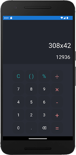 Android application Calculator screenshort