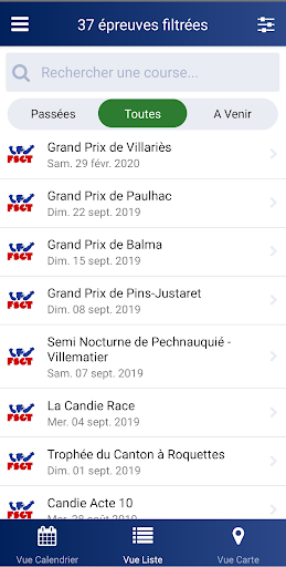 Android application Dossardeur screenshort