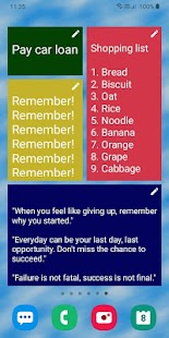 Widget Sticky Notes + Screenshot
