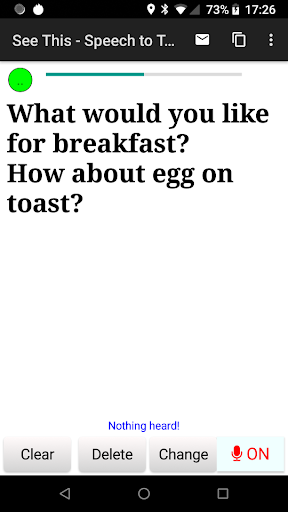 Speech to large readable text Screenshot 1 - AppWisp.com