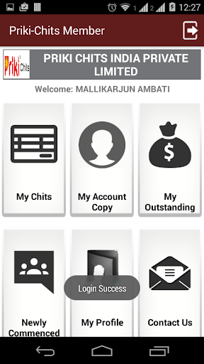 Priki Chits Member Module