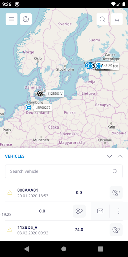 Android application Metrotec screenshort