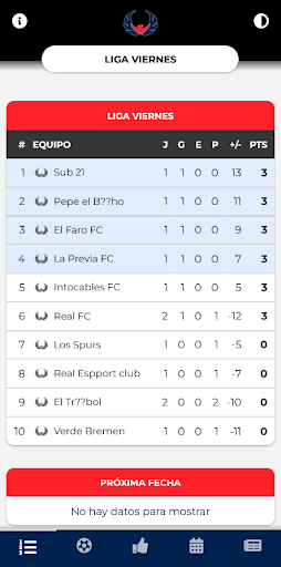 Android application Torneo Ex Alumnos Agustiniano screenshort
