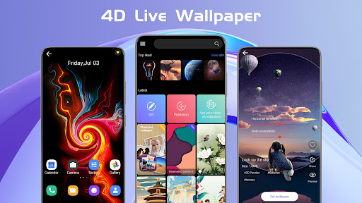 Android application X Live Wallpaper - HD 3D/4D screenshort