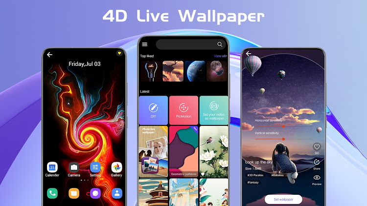 X Live Wallpaper - HD 3D/4D - 4.5 - (Android)
