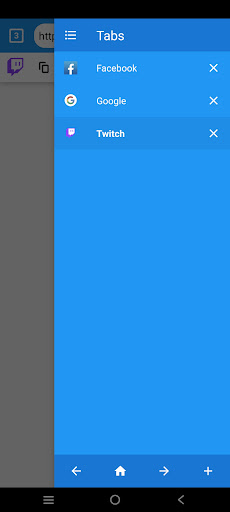 Android application Zeus Browser screenshort