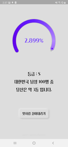 한국 남자 서열