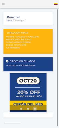 Android application Loidimpsa Express Courier screenshort