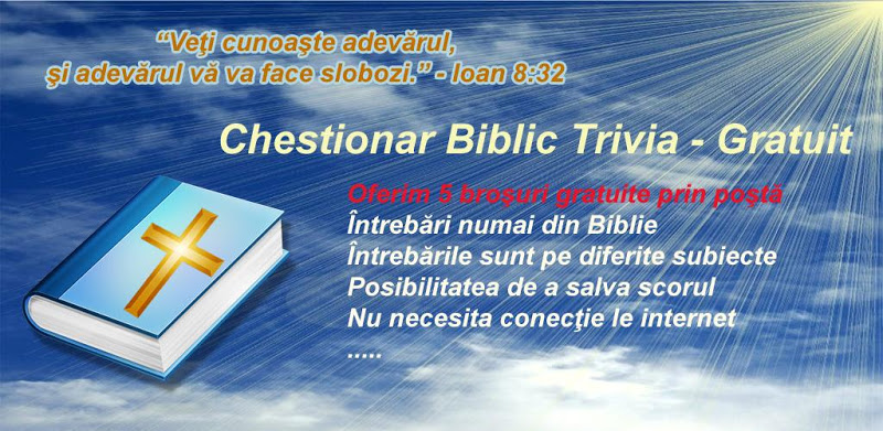 Intrebari Biblice Trivia Quiz