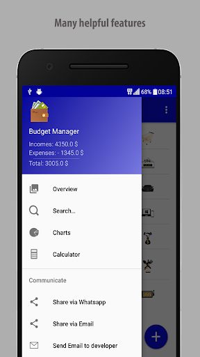 Budget Manager Screen 2