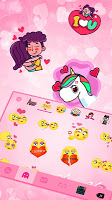 screenshot of Doodle Love Pink Theme