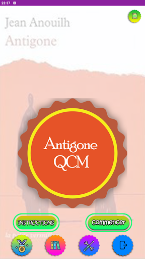 Android application Antigone QCM Régional screenshort