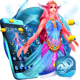 Cute Mermaid Princess 3D Theme icon