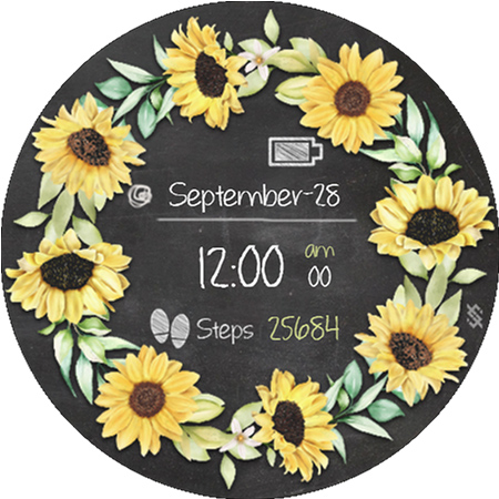 BFF24-Blackboard Art Sunflower screenshot 17