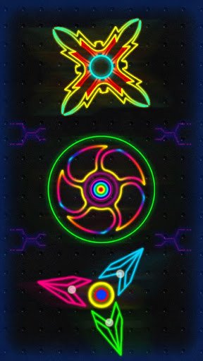 Fidget Spinner Play with Neon
