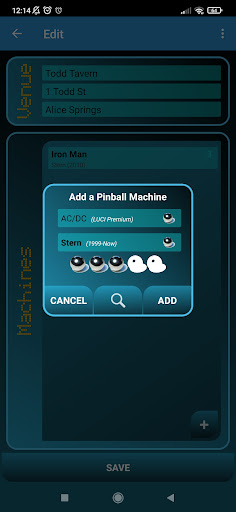 Pinball Locations Screen 3