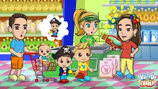 Vlad & Niki Supermarket game Screenshot