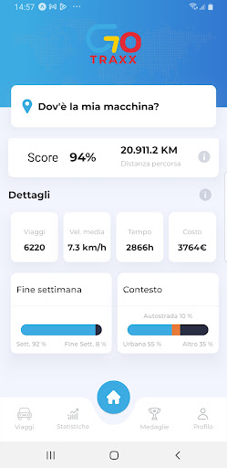 Android application GoTraxx Trips screenshort