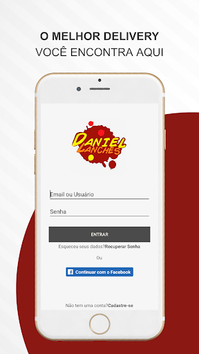 Android application Daniel Lanches screenshort