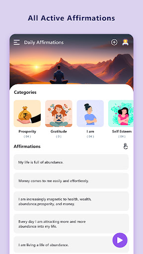 Positivity: Daily Affirmations Screen 2