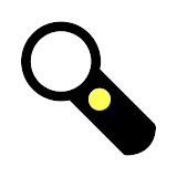 Magnifying glass with light - Flash to Torch icon