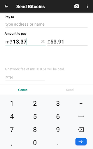 Testnet Wallet Screen 2