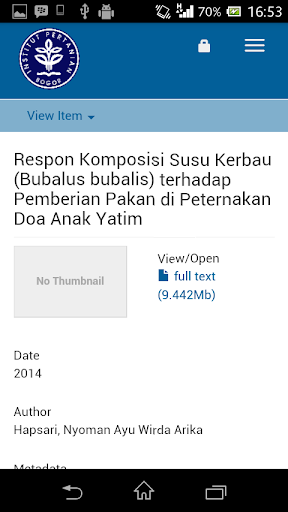 IPB Scientific Repository