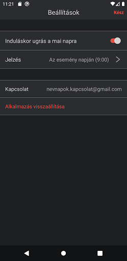 Névnapok Screen 3