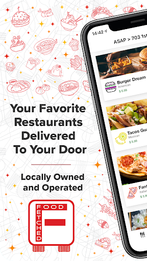 Android application FoodFetched screenshort