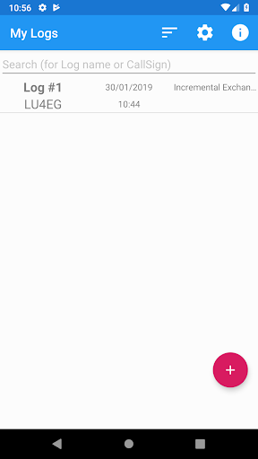Android application EGLogger Mobile screenshort