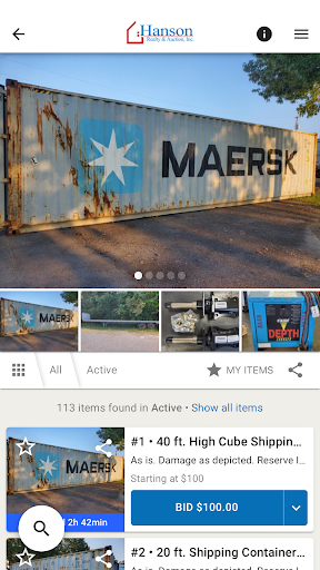 Hanson Realty and Auction Screen 3