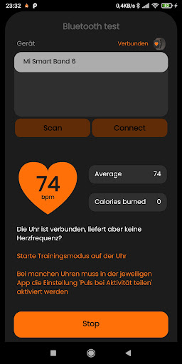 Bluetooth Test Screen 2
