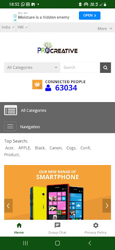 Android application Procares screenshort