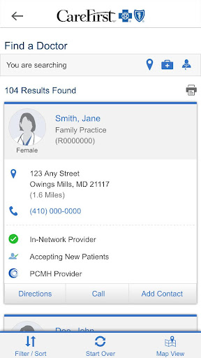 CareFirst Screen 3