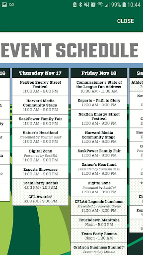 Grey Cup Festival Screen 3