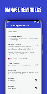 SIM Toggle Reminder