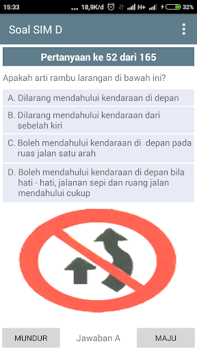 Soal Latihan SIM D Screen 3