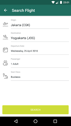 Traveling App - Material UI Te Screen 2