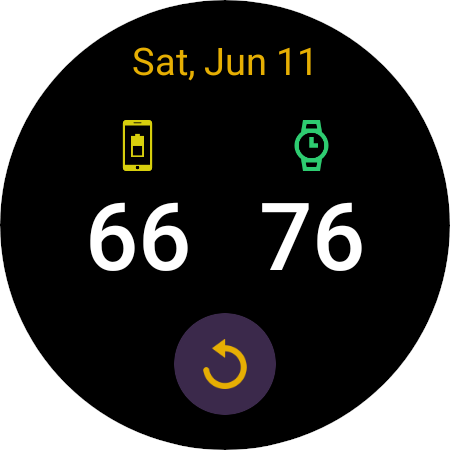 Android application Phone Battery Widget WearOS screenshort