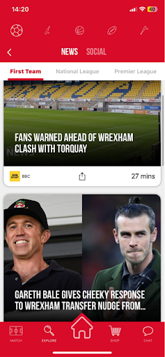 Android application WxmAFC - Live Scores screenshort