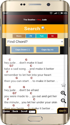Android application Kumpulan Kunci Gitar Indonesia screenshort