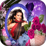 Rose Flower Photo Frames - magic love touch editor icon