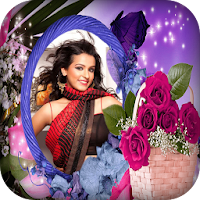 Rose Flower Photo Frames - magic love touch editor